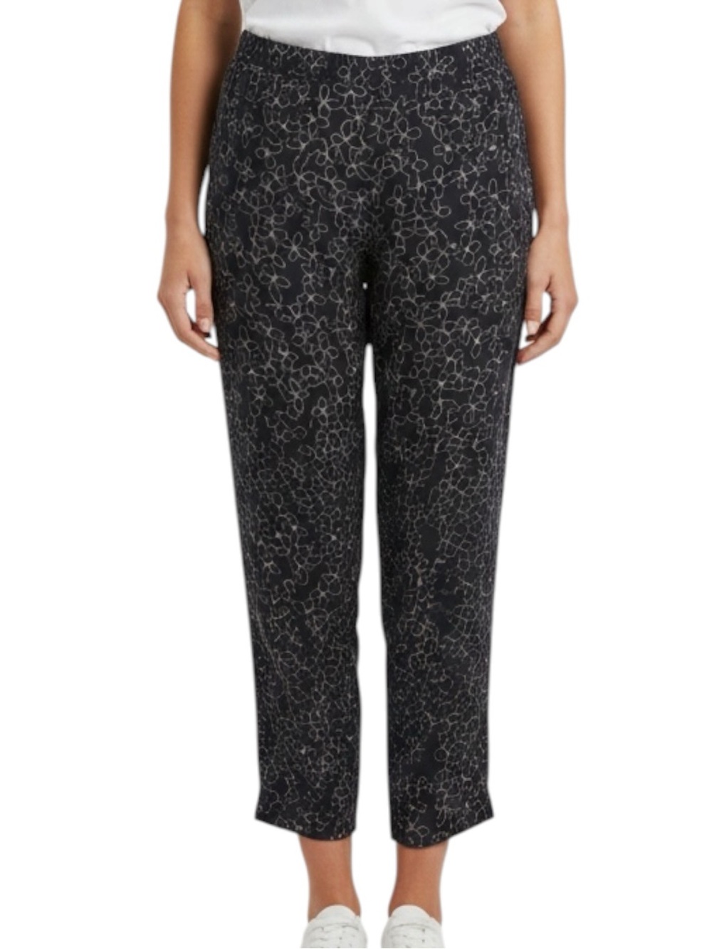 A.L.C. 100% Silk Floral Straight Leg Pants Size 4 — Pure Luxury!!!